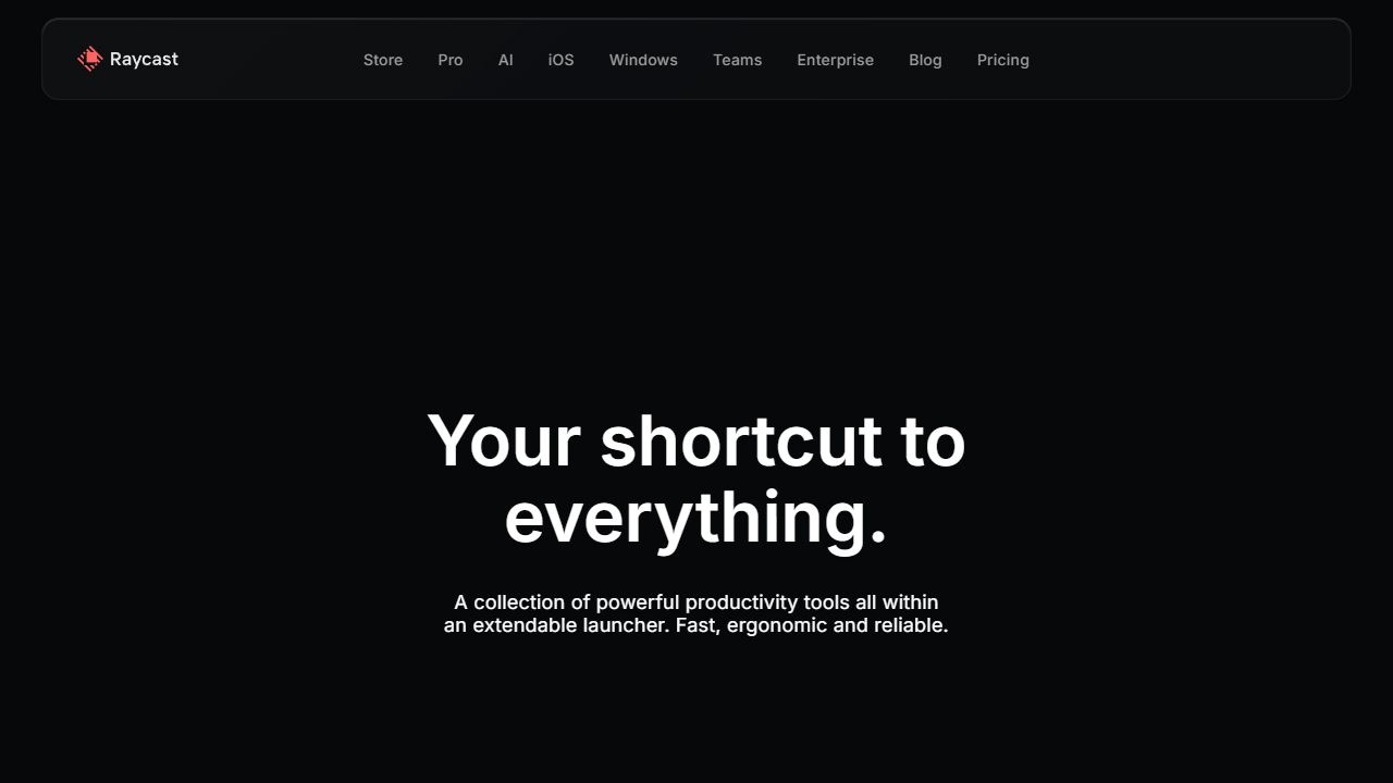 www.raycast.com 截图